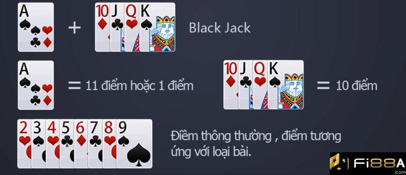 Cách tính điểm Blackjack tại FI88
